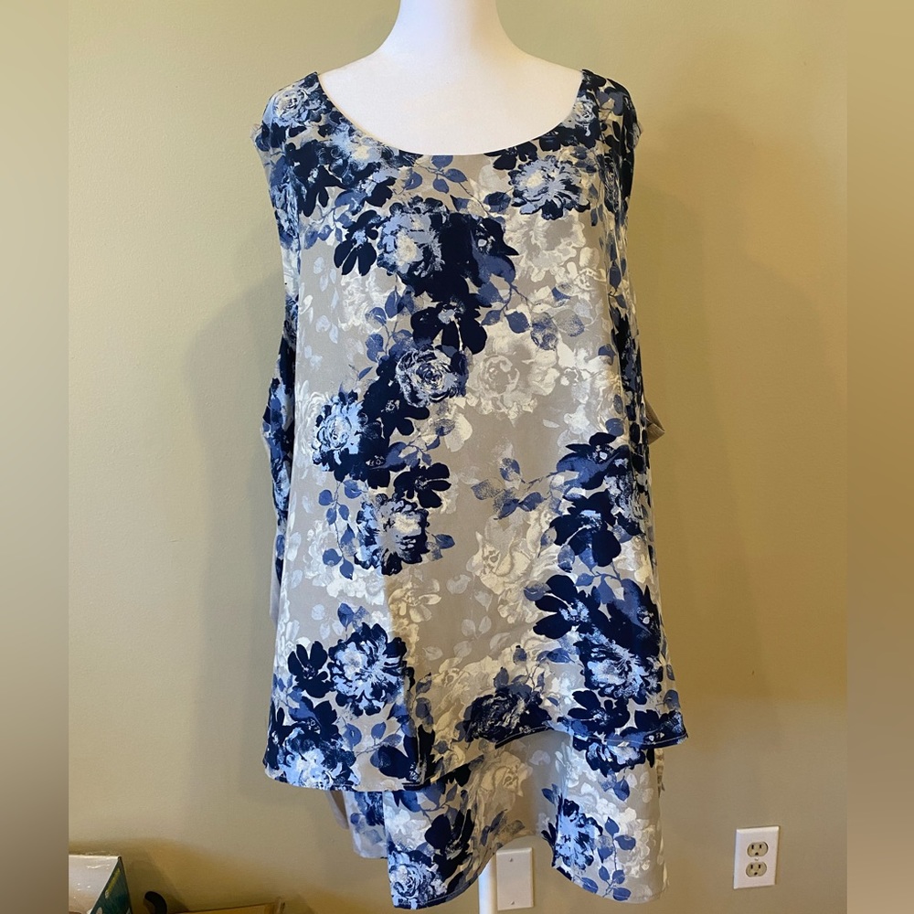 DG2 By Diane Gilman Sleeveless Blouse Size 5X